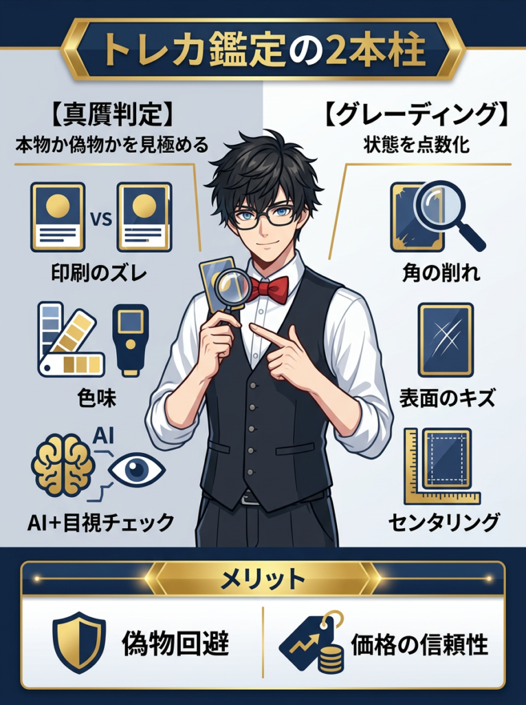 トレカ鑑定の2本柱